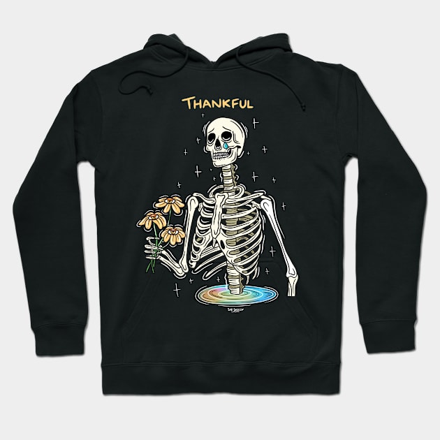 Thankful Hoodie by Sad Skelly